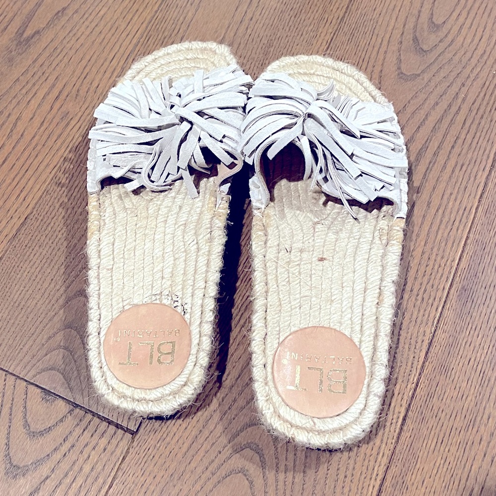 NWOT Baltarini Jute Slides